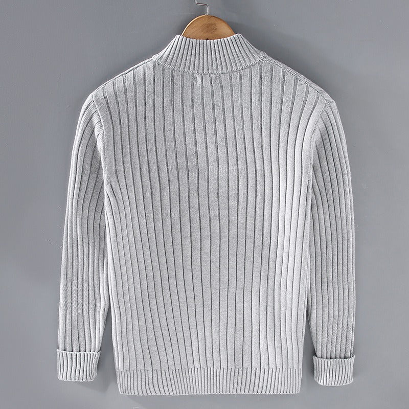 Men's Cotton Cardigan - Lightweight Button Front Sweater