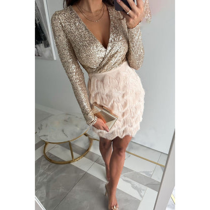 Khloe | Shimmering Sequin Evening Dress