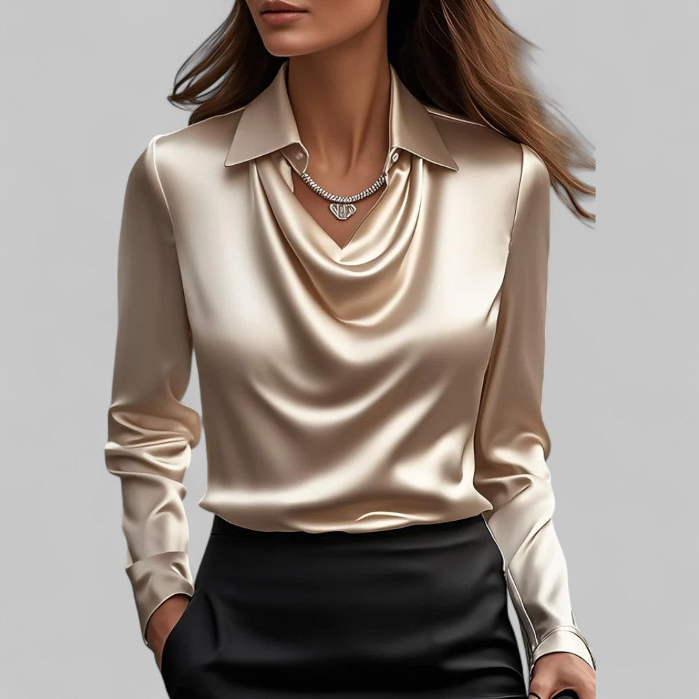 Jemma | Modern Elegant Long Sleeve Blouse with Flattering Fit Design