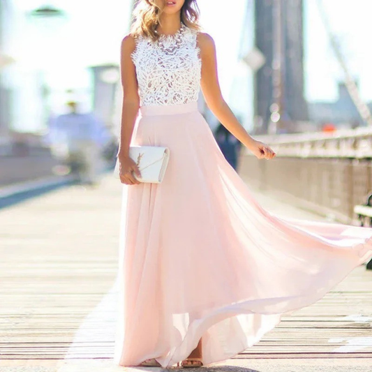 Starlynn | Formal Beaded Embellished Maxi Dress for Wedding Guest Events