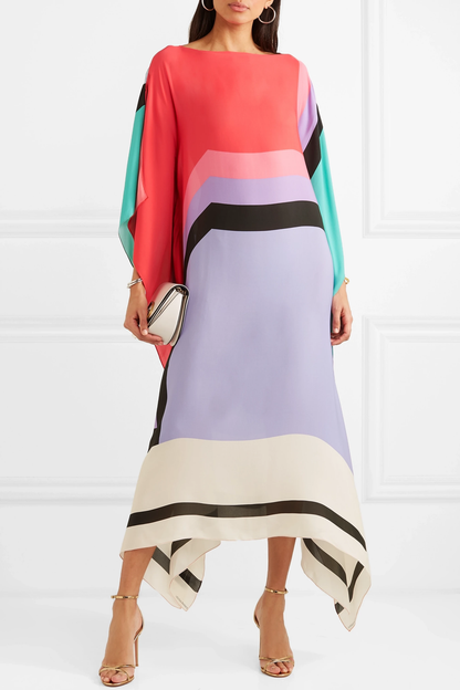 Kallora | Geometric Oversized Dress for Women Summer Wear