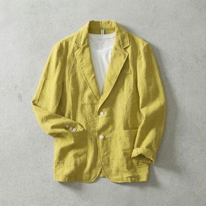 Men's Linen Jacket - Lightweight Casual Outerwear