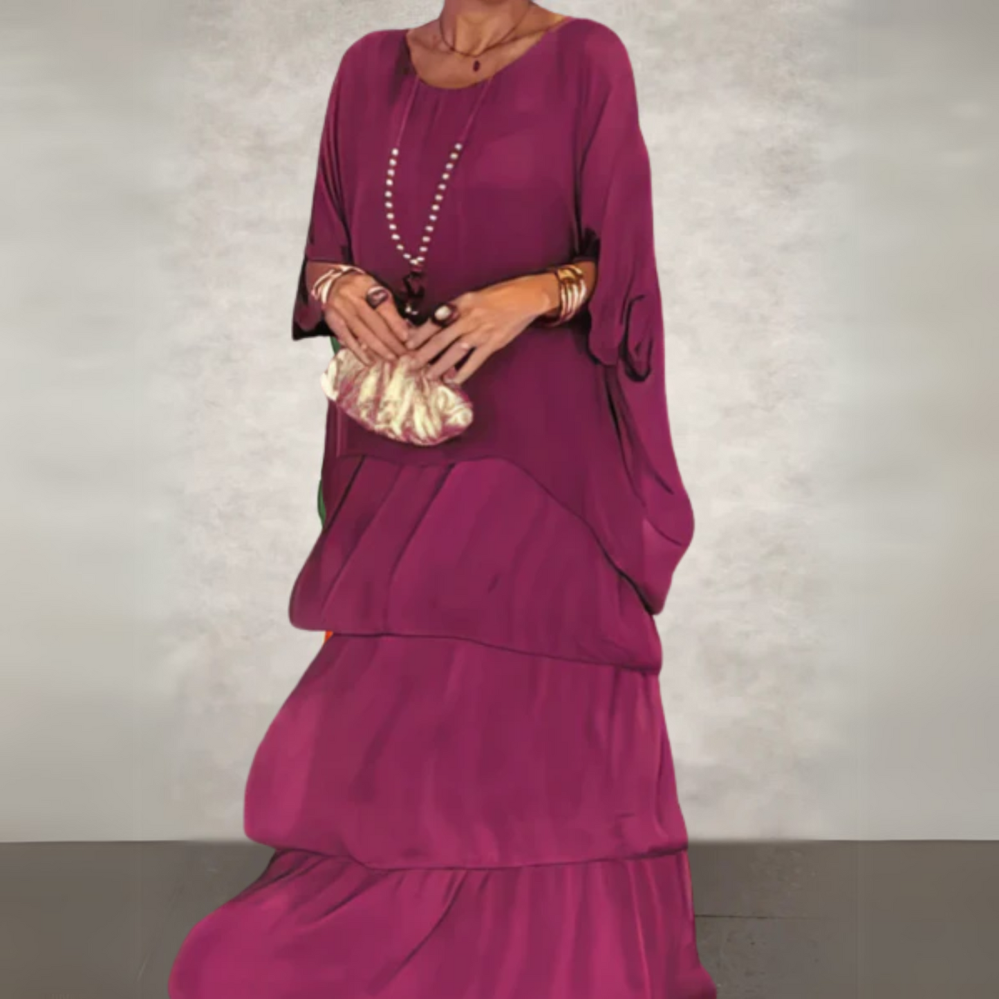 Amara | Fancy Long Flowing Summer Dress for All Season