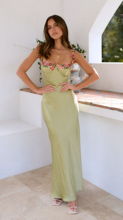 Lovelle | Figure-Flattering Strappy Floral Wedding Guest Dress Style