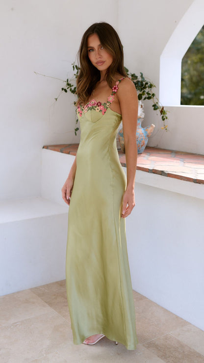 Lovelle | Figure-Flattering Strappy Floral Wedding Guest Dress Style