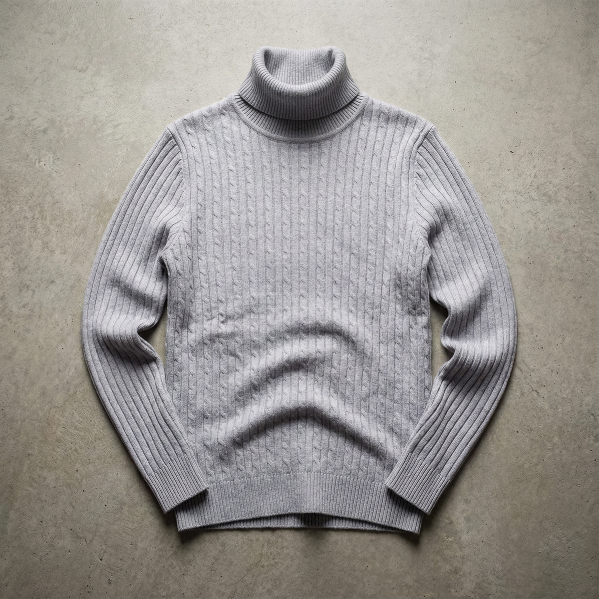 Men's Turtleneck Sweater - Warm Knit Fall Pullover
