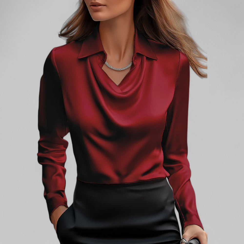 Jemma | Modern Elegant Long Sleeve Blouse with Flattering Fit Design