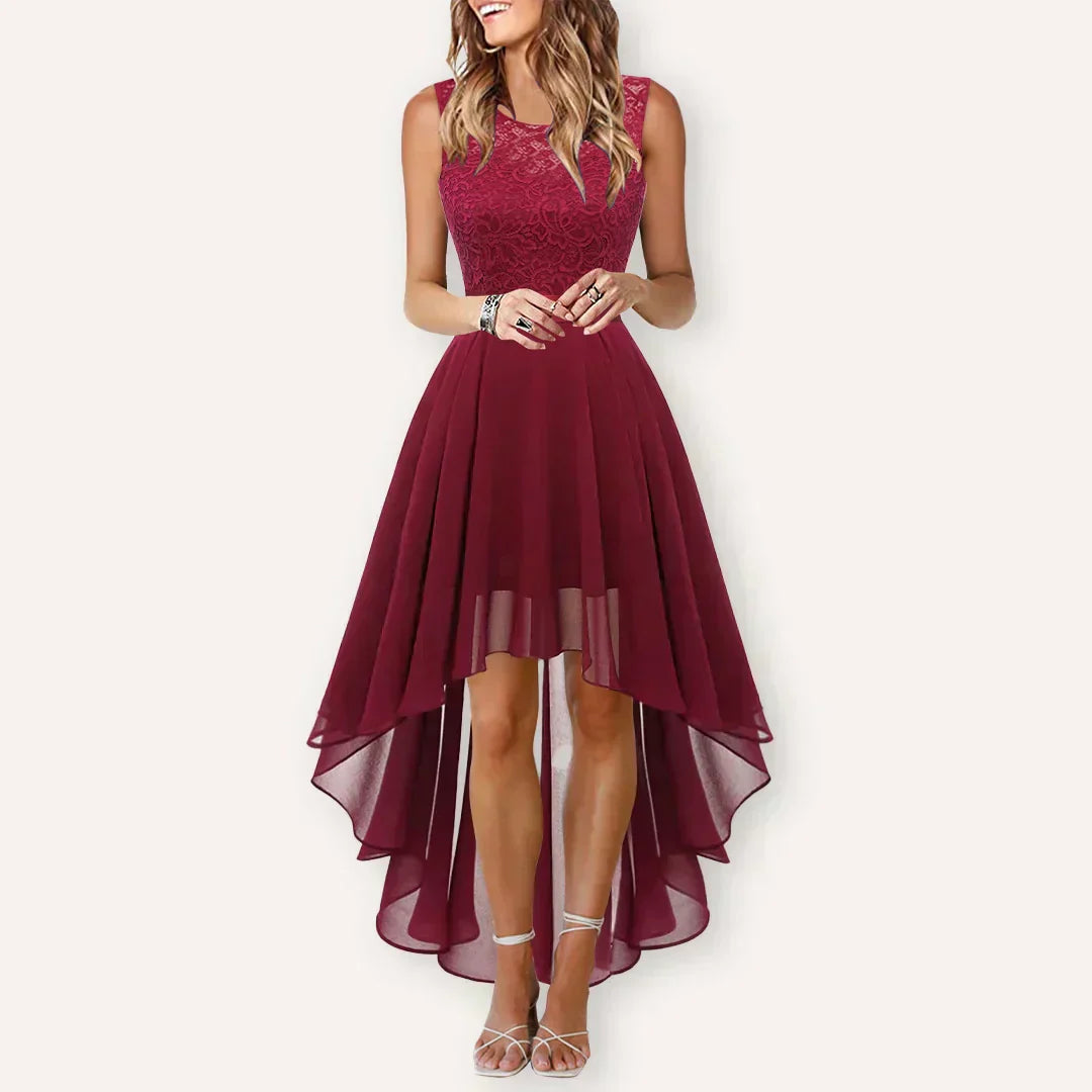 Zaylix | Sleeveless Ruffle Formal Occasion Dress for Women