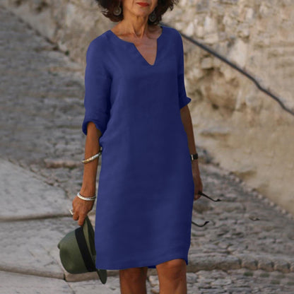 Lorraine | Flattering Breezy Summer Dress with 3/4 Sleeves Design