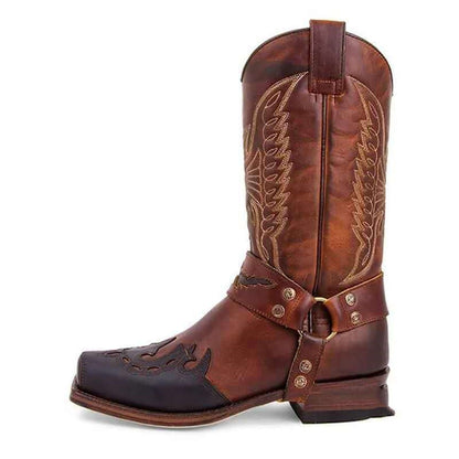 Women's Western Cowboy Boots Mid Calf Pointed Toe Boots