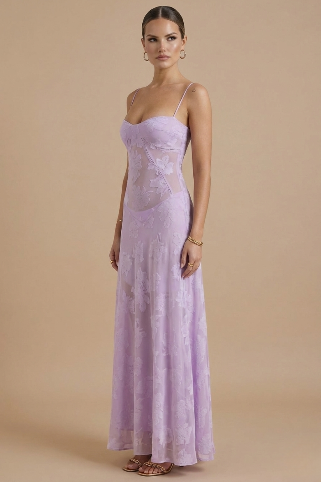 Laura | Fitted Waist Occasion Dress with Elegant Flattering Style