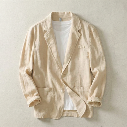 Men's Linen Jacket - Lightweight Casual Outerwear