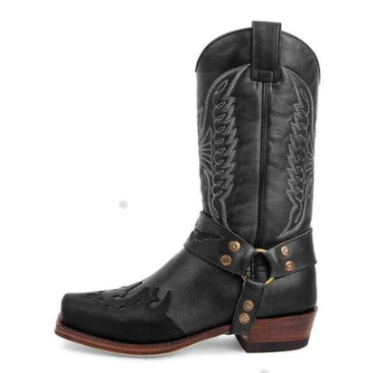 Women's Western Cowboy Boots Mid Calf Pointed Toe Boots