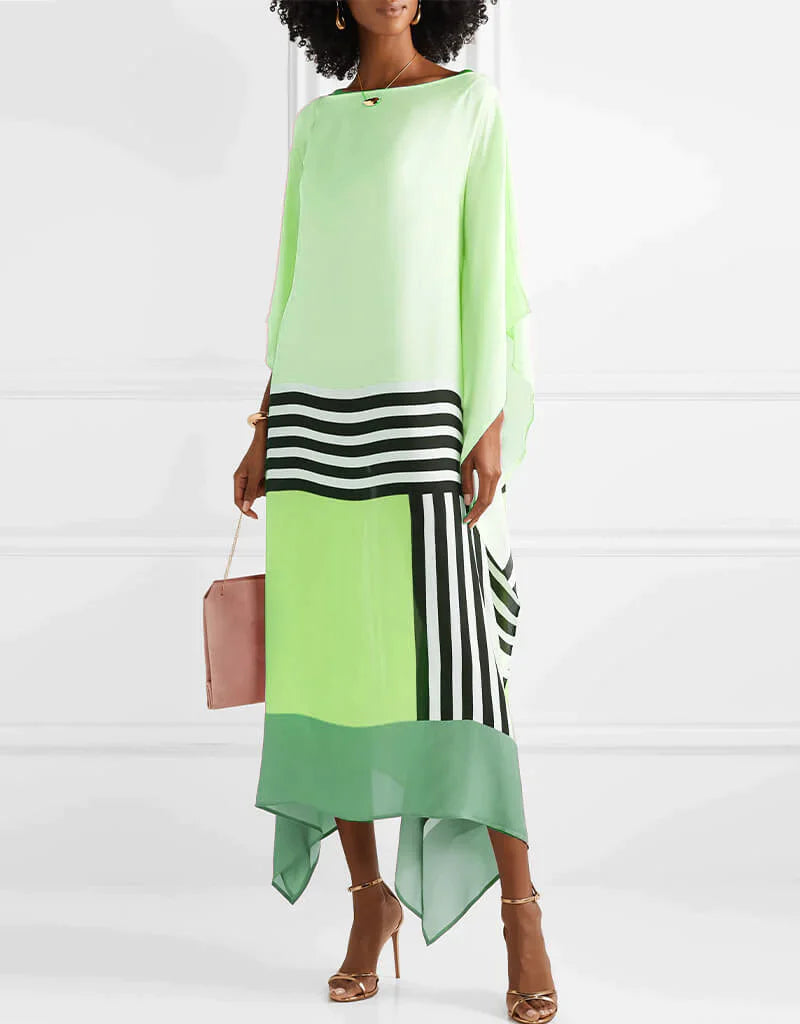 Kallora | Geometric Oversized Dress for Women Summer Wear