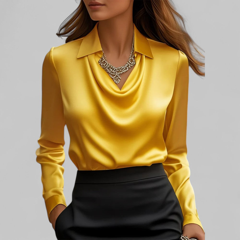 Jemma | Modern Elegant Long Sleeve Blouse with Flattering Fit Design