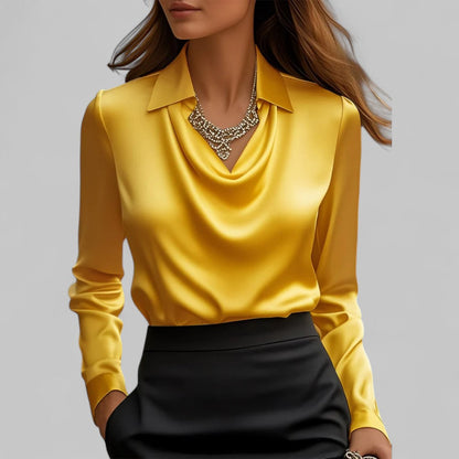 Jemma | Modern Elegant Long Sleeve Blouse with Flattering Fit Design