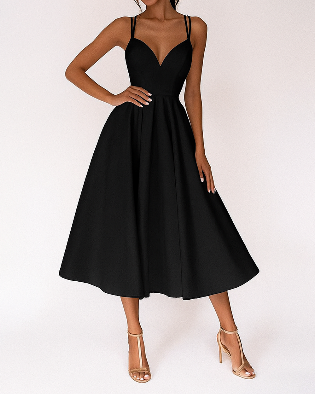 Xylavie | Strappy Wedding Guest Dress with Elegant Occasion Style