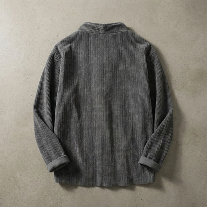 Men's Corduroy Jacket - Casual Button Front Outerwear