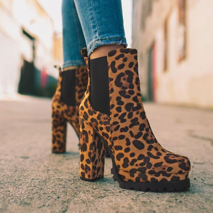 Vivienne Sinclair | Platform Heel Ankle Boots For Women