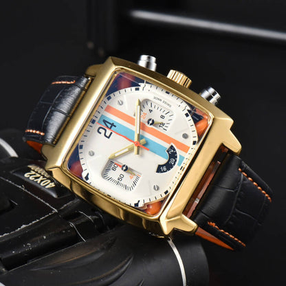 Men’s Square Chronograph Watch – Classic Wristwatch
