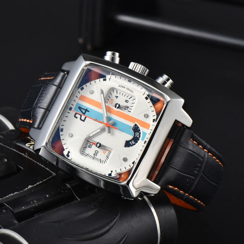 Men’s Square Chronograph Watch – Classic Wristwatch