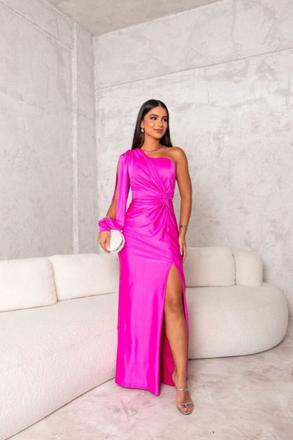 Gabreyla | Side Slit Occasion Gown with Elegant Evening Look
