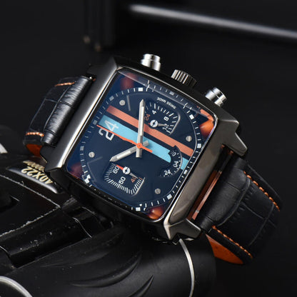 Men’s Square Chronograph Watch – Classic Wristwatch