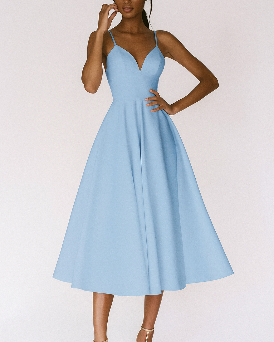 Xylavie | Strappy Wedding Guest Dress with Elegant Occasion Style