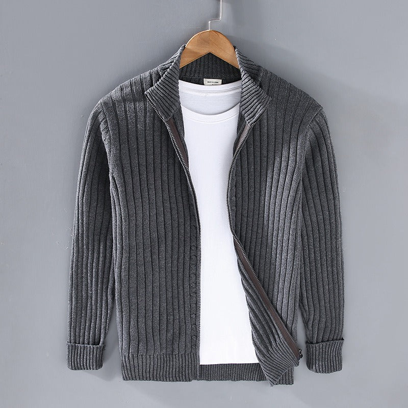 Men's Cotton Cardigan - Lightweight Button Front Sweater