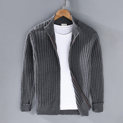 Men's Cotton Cardigan - Lightweight Button Front Sweater