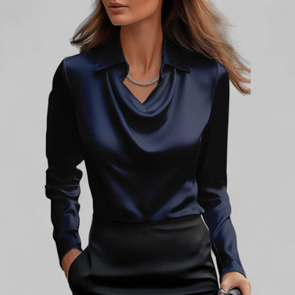 Jemma | Modern Elegant Long Sleeve Blouse with Flattering Fit Design