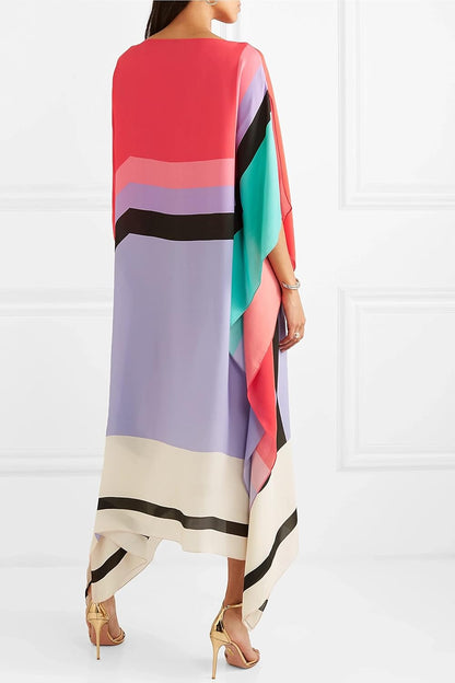 Kallora | Geometric Oversized Dress for Women Summer Wear
