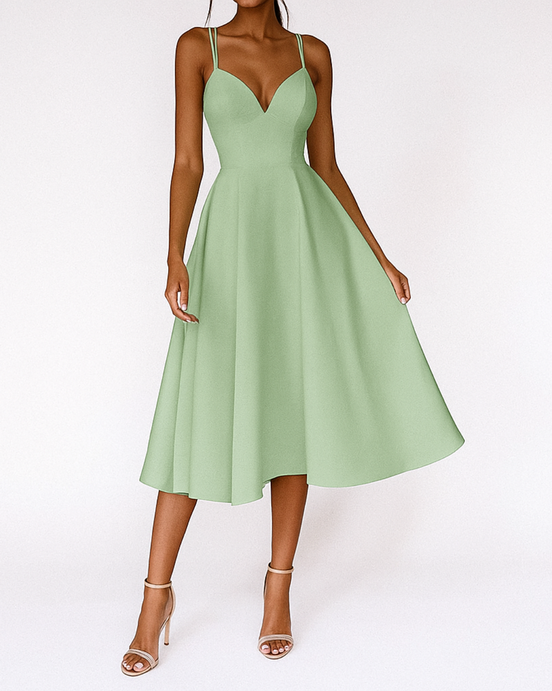 Xylavie | Strappy Wedding Guest Dress with Elegant Occasion Style