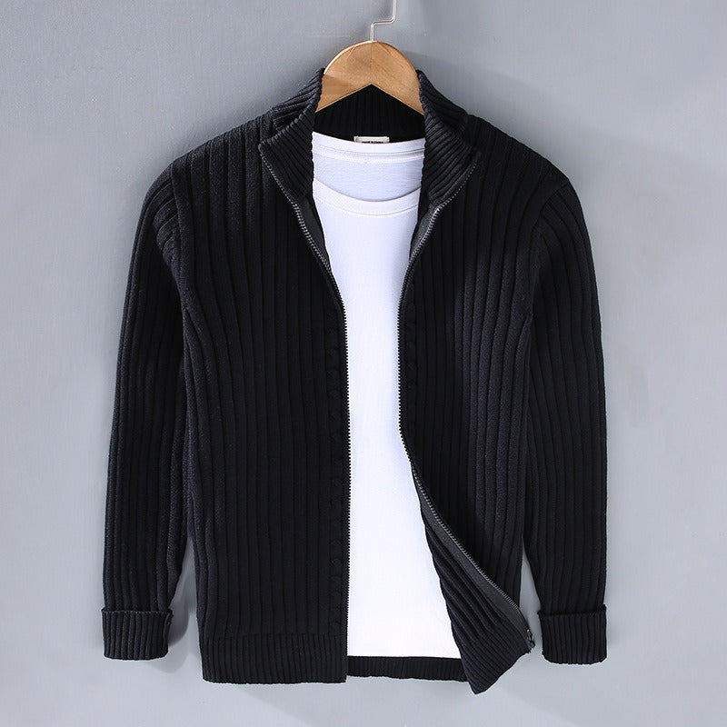 Men's Cotton Cardigan - Lightweight Button Front Sweater