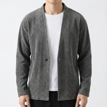 Men's Corduroy Jacket – Casual Button Front Lightweight Outerwear