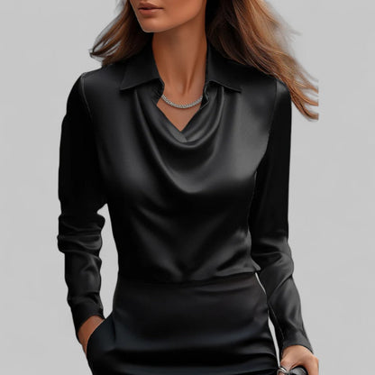 Jemma | Modern Elegant Long Sleeve Blouse with Flattering Fit Design