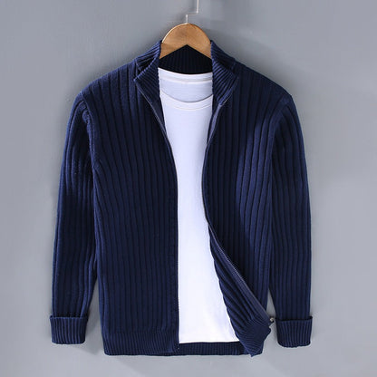 Men's Cotton Cardigan - Lightweight Button Front Sweater