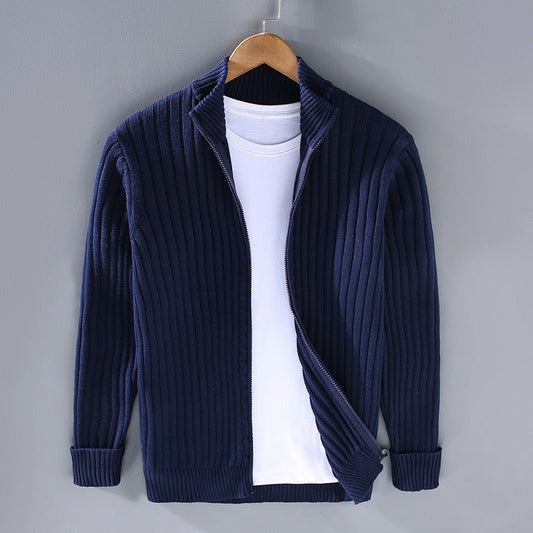 Men's Cotton Cardigan - Lightweight Button Front Sweater