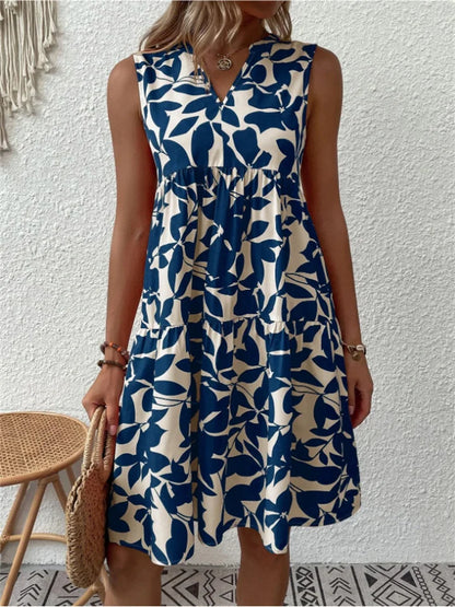 Loxanne | Elegant Floral Light Dress Women Summer Style with Soft Feminine Look