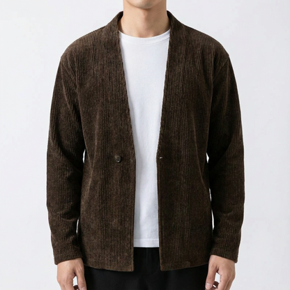 Men's Corduroy Jacket – Casual Button Front Lightweight Outerwear