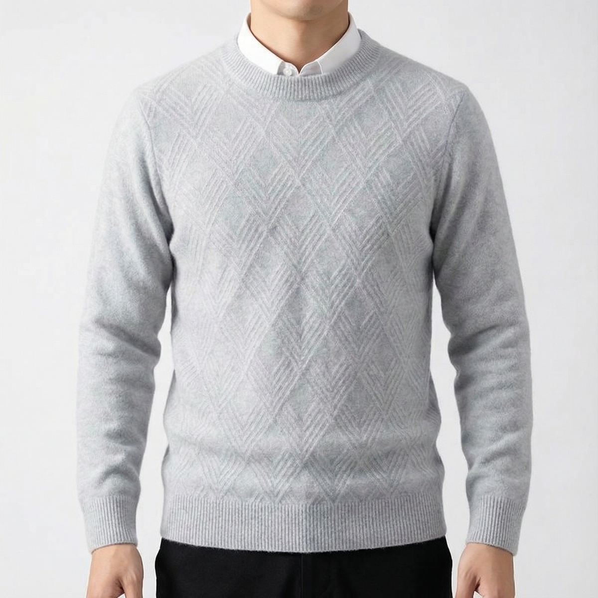 Men's Cashmere Sweater - Soft Knit Casual Pullover
