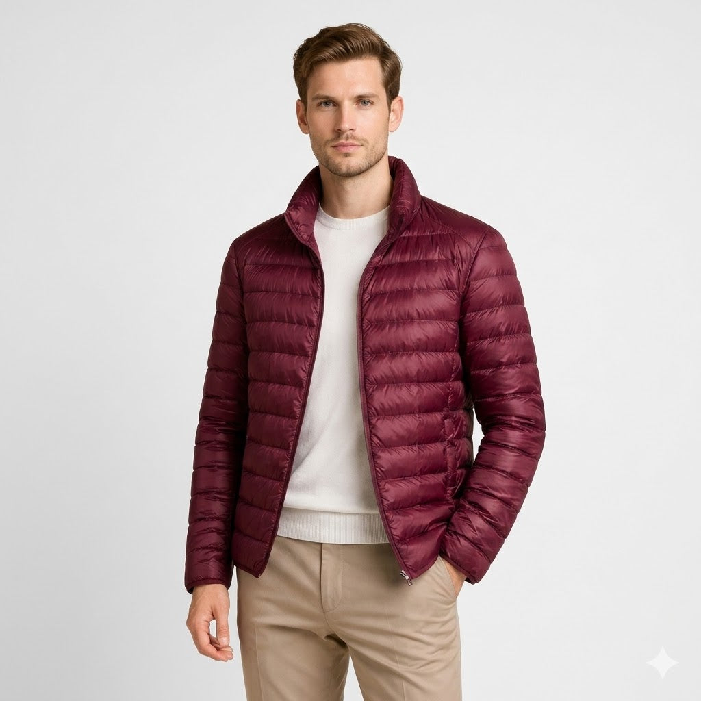 Men's Lightweight Quilted Jacket Casual Puffer Jacket