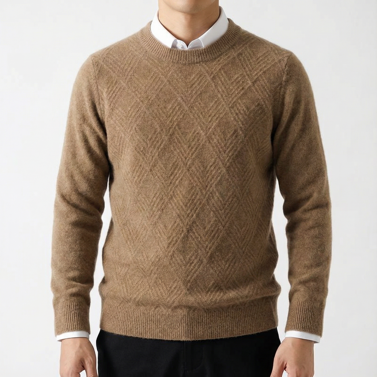 Men's Cashmere Sweater - Soft Knit Casual Pullover