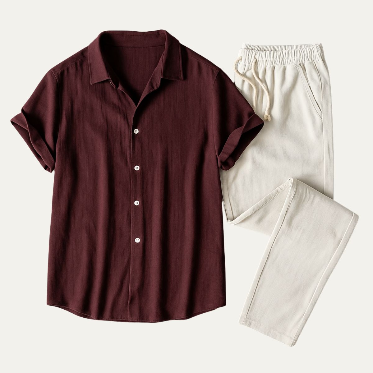 Amalfi Collection | Men's Linen Set with Premium Breathable Fabric | Effortless Summer Style for Warm Weather 0