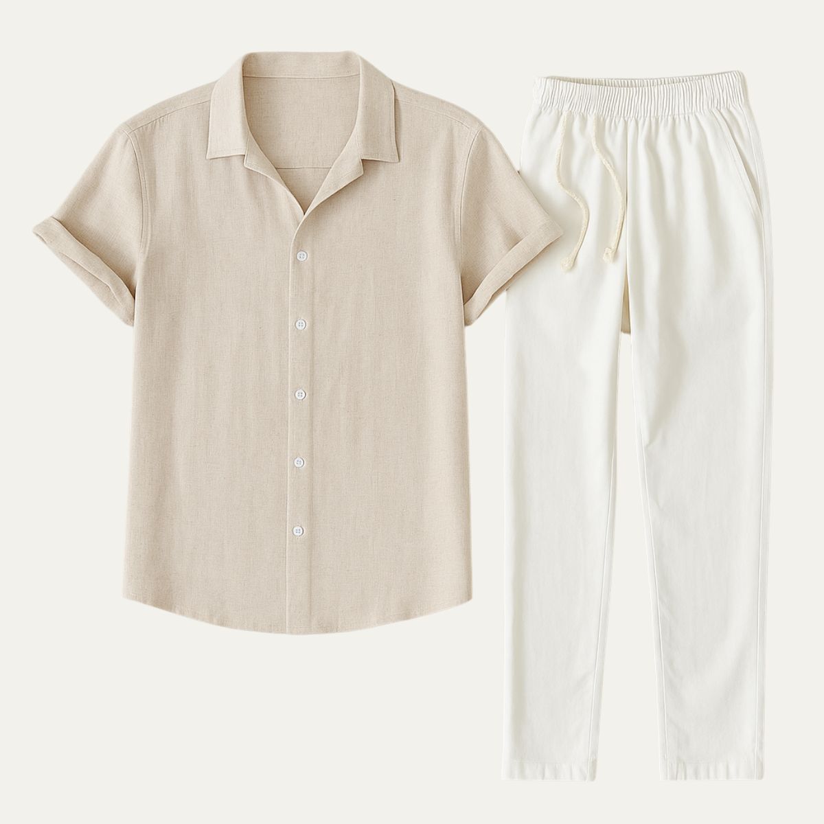 Amalfi Collection | Men's Linen Set with Premium Breathable Fabric | Effortless Summer Style for Warm Weather 2