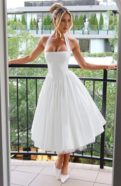 Aurelis | Women's Halter-Neck Cocktail Dress with Flattering Silhouette | Elegant Summer Style for Special Occasions 2