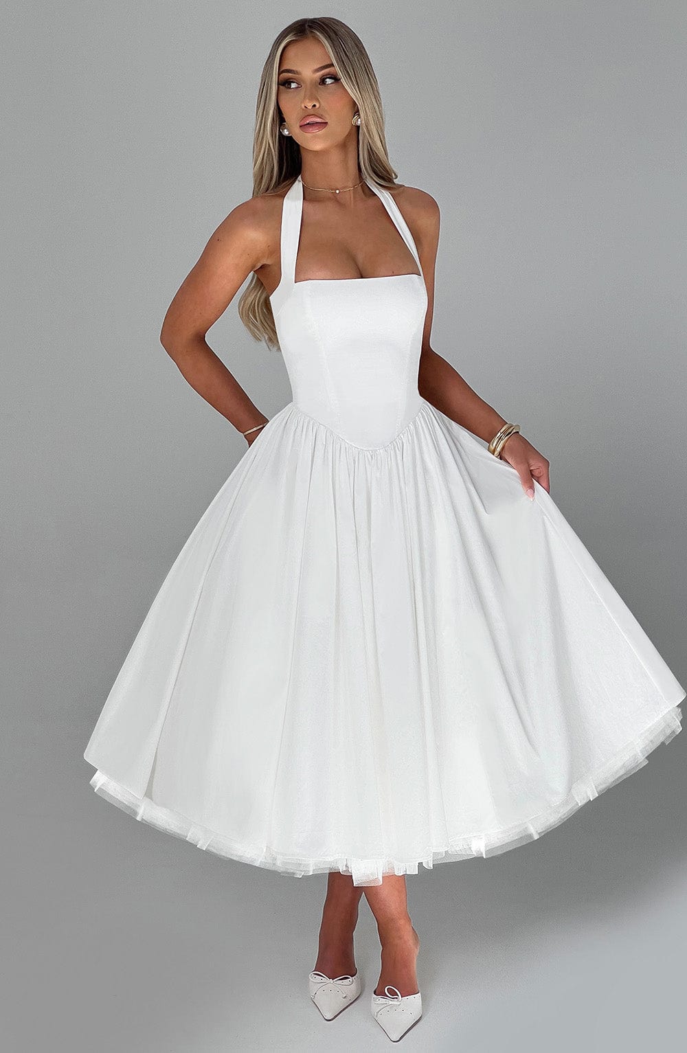Aurelis | Women's Halter-Neck Cocktail Dress with Flattering Silhouette | Elegant Summer Style for Special Occasions 7