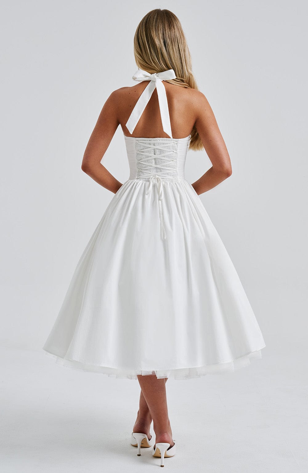 Aurelis | Women's Halter-Neck Cocktail Dress with Flattering Silhouette | Elegant Summer Style for Special Occasions 8