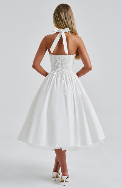 Aurelis | Women's Halter-Neck Cocktail Dress with Flattering Silhouette | Elegant Summer Style for Special Occasions 8