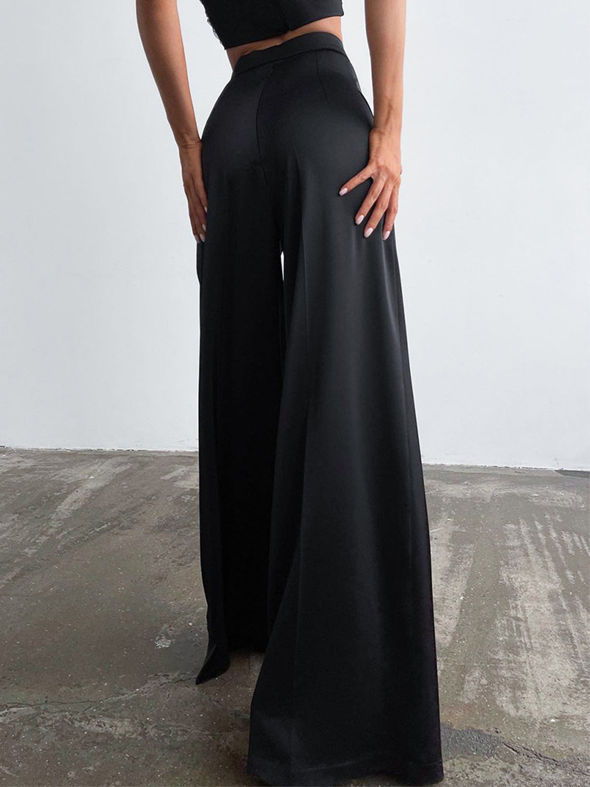 Harvella | Women's Wide-Leg High-Waist Pants with Elegant Fit